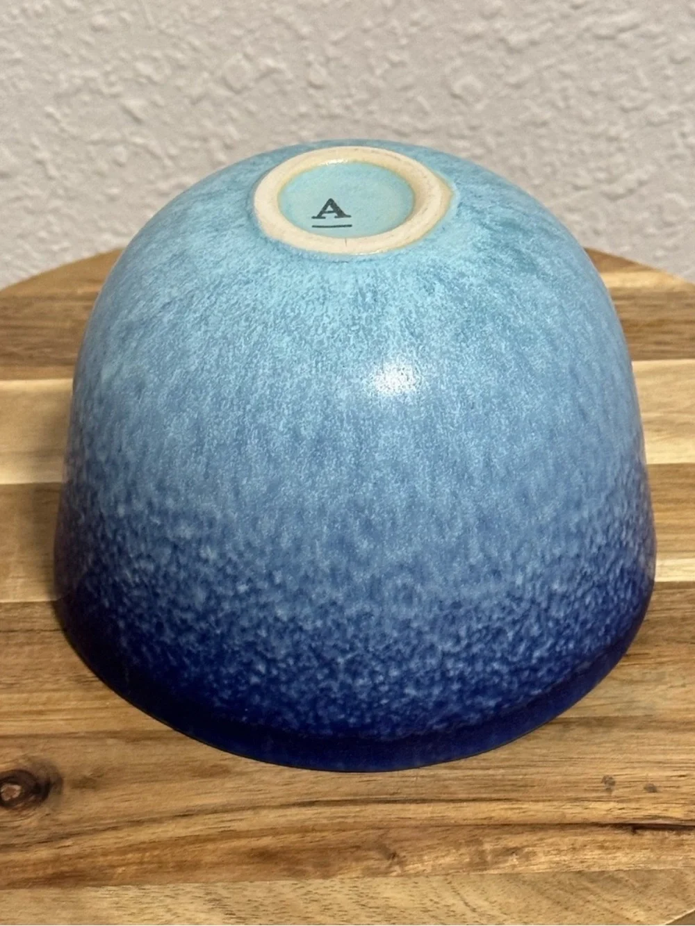 Anthropologie Dalila Ombre Bowl Azure Blue Stoneware